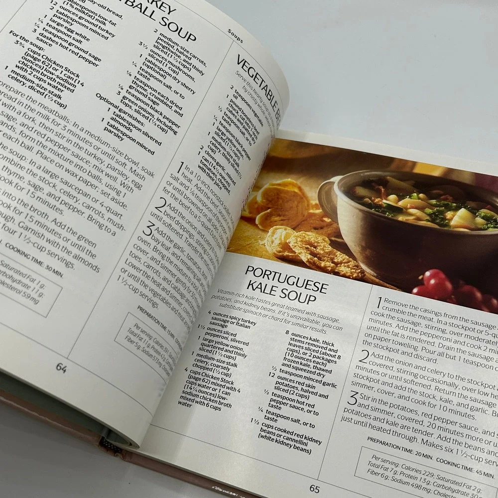 Reader's Digest Live Longer Cookbook 500 Healthy Recipes Hardcover‎ 1992 Photos